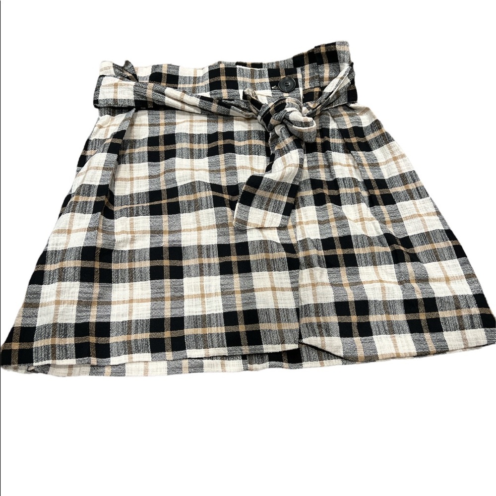 Zara plaid‎ skirt